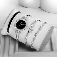 Ginave Women Wrist Watches Stainless Steel Band Analog Quartz Round woman watch Fashion women watches rose gold relogio feminino