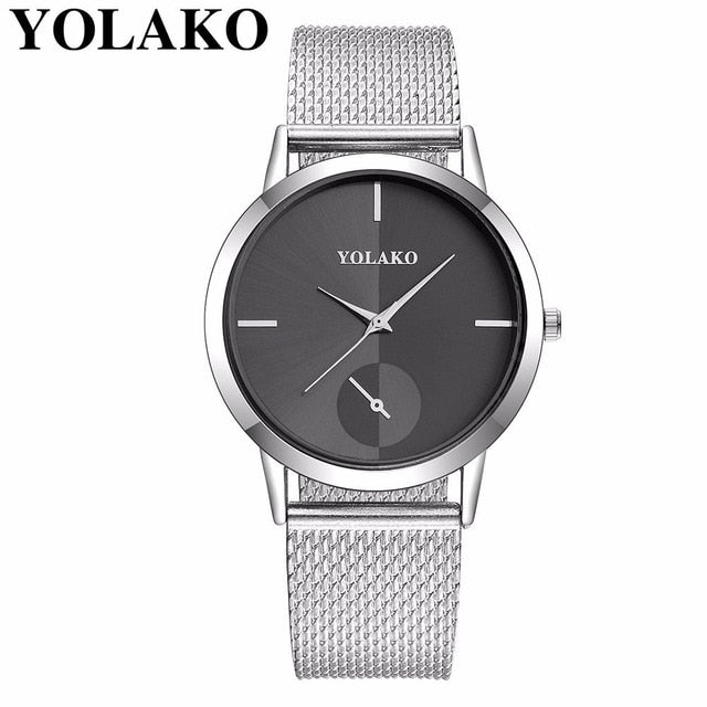 Hot Fashion Women Quartz Watch Luxury Plastic Leather Analog Wrist Watches Female Clock YOLAKO Brand Relogio Feminino