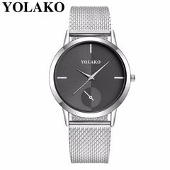 Hot Fashion Women Quartz Watch Luxury Plastic Leather Analog Wrist Watches Female Clock YOLAKO Brand Relogio Feminino