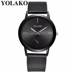 Hot Fashion Women Quartz Watch Luxury Plastic Leather Analog Wrist Watches Female Clock YOLAKO Brand Relogio Feminino