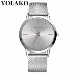 Hot Fashion Women Quartz Watch Luxury Plastic Leather Analog Wrist Watches Female Clock YOLAKO Brand Relogio Feminino