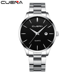 CUENA Mens Watches Top Brand Quartz movement Luxury business Gold watch Military sport waterproof Wrist watch Relogio Masculino
