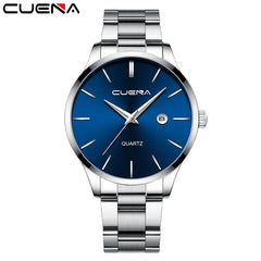 CUENA Mens Watches Top Brand Quartz movement Luxury business Gold watch Military sport waterproof Wrist watch Relogio Masculino