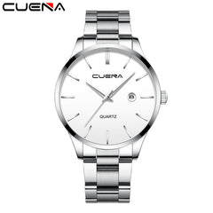 CUENA Mens Watches Top Brand Quartz movement Luxury business Gold watch Military sport waterproof Wrist watch Relogio Masculino