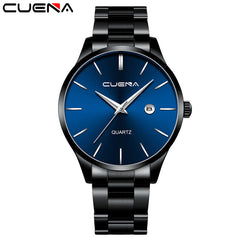 CUENA Mens Watches Top Brand Quartz movement Luxury business Gold watch Military sport waterproof Wrist watch Relogio Masculino