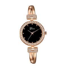 Ginave Women Wrist Watches Stainless Steel Band Analog Quartz Round woman watch Fashion women watches rose gold relogio feminino