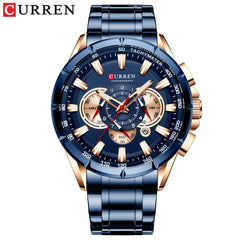 CURREN montre-bracelet hommes étanche chronographe militaire armée en acier inoxydable mâle horloge haut marque de luxe homme Sport montres 8363