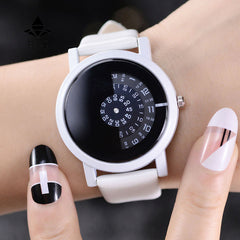 2017 BGG conception créative montre-bracelet caméra concept bref simple spécial numérique disques mains mode quartz montres pour hommes femmes