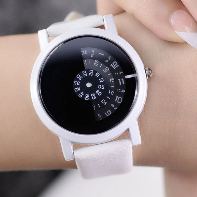 2017 BGG conception créative montre-bracelet caméra concept bref simple spécial numérique disques mains mode quartz montres pour hommes femmes