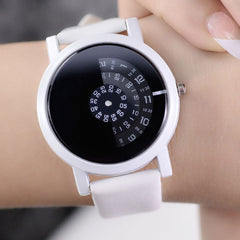 2017 BGG conception créative montre-bracelet caméra concept bref simple spécial numérique disques mains mode quartz montres pour hommes femmes