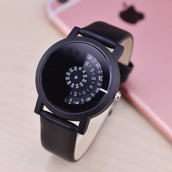 2017 BGG conception créative montre-bracelet caméra concept bref simple spécial numérique disques mains mode quartz montres pour hommes femmes